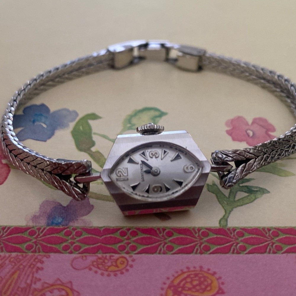 Longines Solid 14k White Gold Case Ladies Manual-wind Cocktail Watch! Exquisite